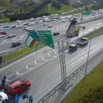 Seyrantepe'de damperli kamyon faciası! Yol kapandı