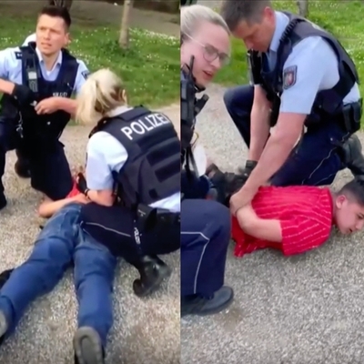 Alman polisinden 13 yaşındaki Türk çocuğa sert müdahale!