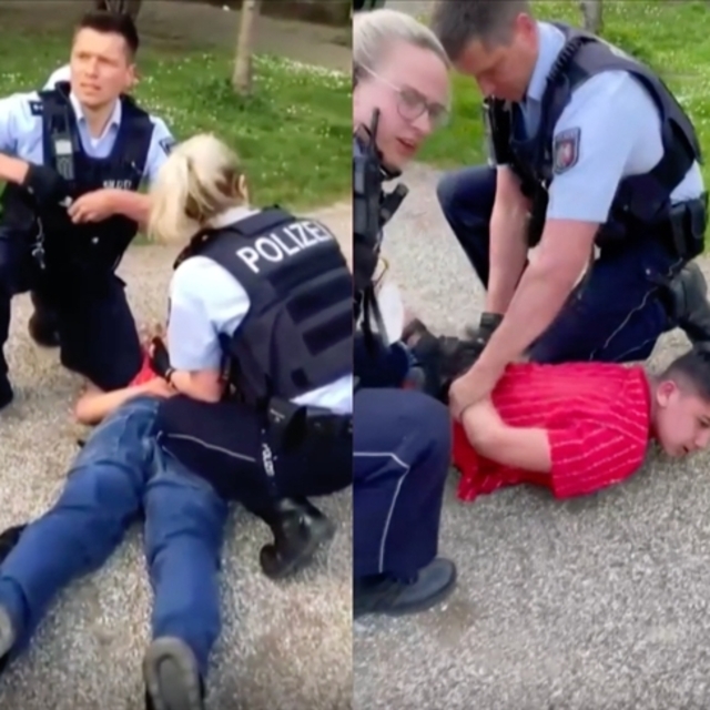 Alman polisinden 13 yaşındaki Türk çocuğa sert müdahale!