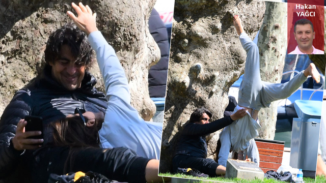 Parkta yoga: Başardım!