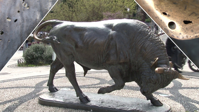 Boğa Heykeli'nde içler acısı tablo!