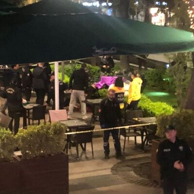 Çay bahçesinde koca dehşeti! Cinayet anı kamerada