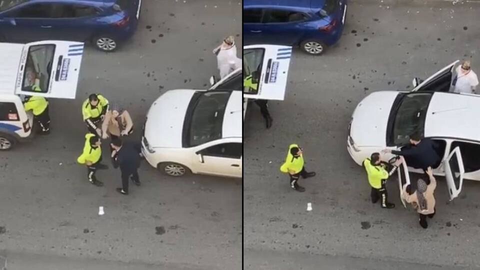 Ceza yiyince çıldırdı! Polisi böyle tehdit etti