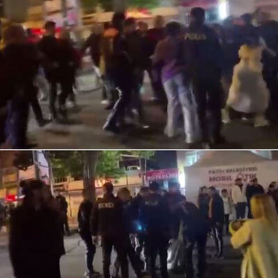 O anlar kamerada! Düğünden sonra feci kavga!