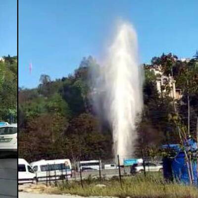 Metrelerce fışkırdı, yollar göle döndü