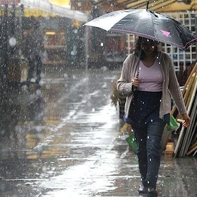 Meteoroloji'den haritalı uyarı! Tüm bölgelerde sağanak!