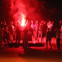 Kocaelispor taraftarlarından protesto