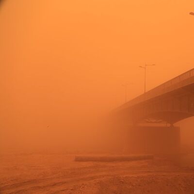 Irak'ta yoğun kum fırtınası