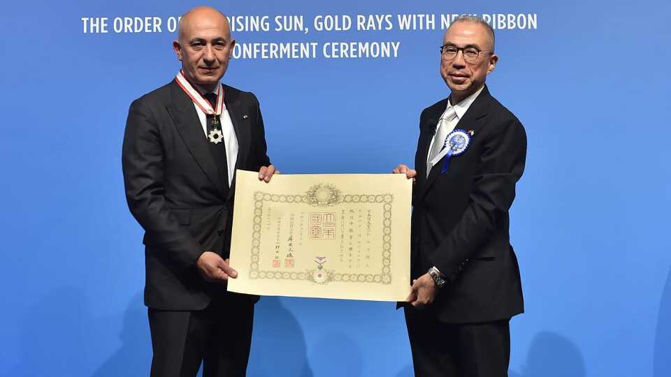 Ilıcak'a Japonya'dan devlet nişanı