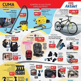 BİM aktüel ürünler kataloğu 20 Mayıs 2022!