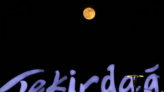 Tekirdağ'da dolunay