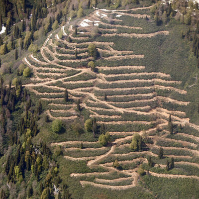 Burası Doğu Karadeniz! Helikopterden görüntüsü ürpertti