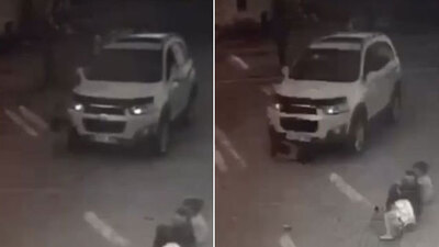 4 yaşında çocuk yola fırladı! Bunun adı mucize!