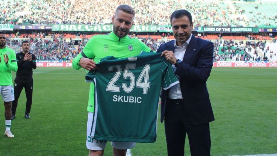 Skubic'ten Konyaspor'a veda mektubu