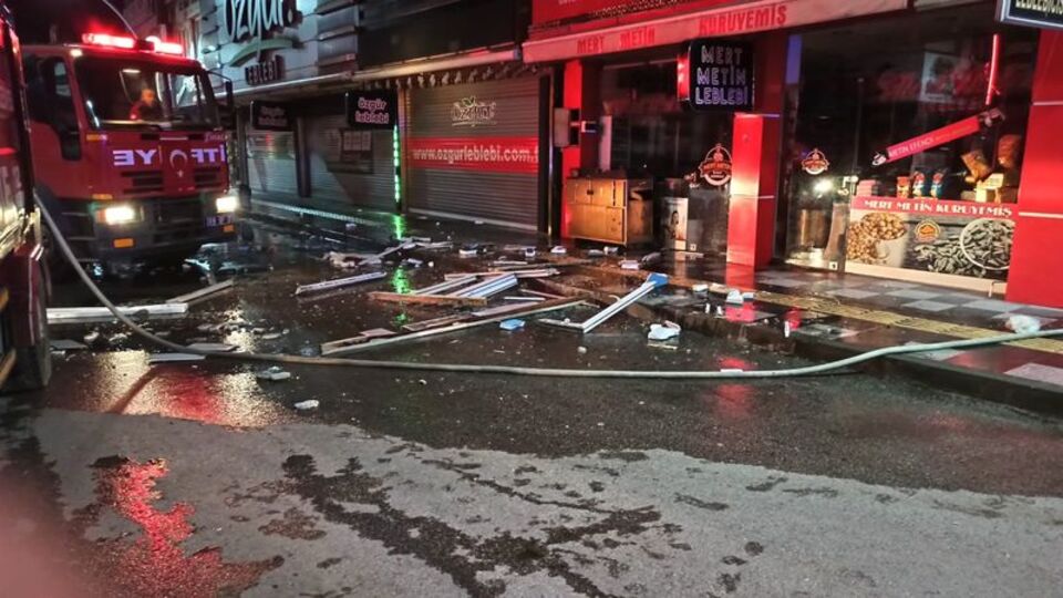 Çorum'da leblebi dükkanında patlama