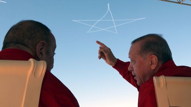 Solo Türk ekibinin gösterisini izlediler