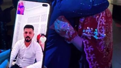 Damat kendi düğününe online katıldı! Tam 8 saat sürdü