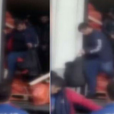 İstanbul'un göbeğinde! TIR'ın dorsesini açtılar!