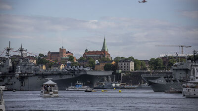 NATO'ya ait 40'dan fazla savaş gemisi Stockholm'de