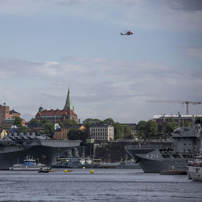 NATO'ya ait 40'dan fazla savaş gemisi Stockholm'de