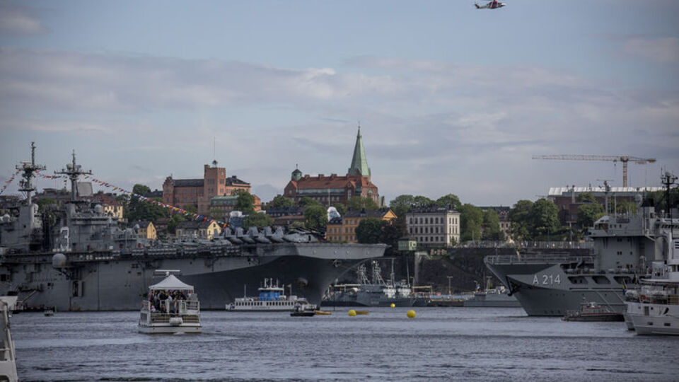 NATO'ya ait 40'dan fazla savaş gemisi Stockholm'de
