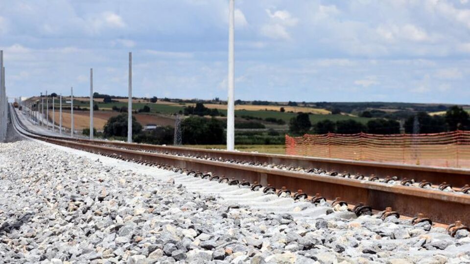 Halkalı-Kapıkule hattında ilk ray döşendi