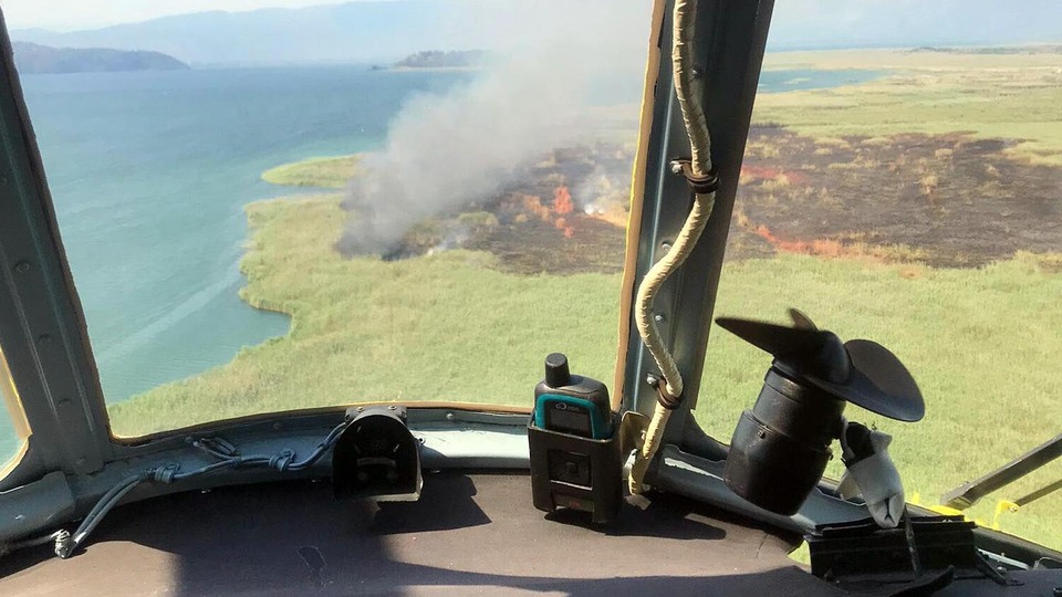 Muğla'da bu kez sazlıkta yangın çıktı!