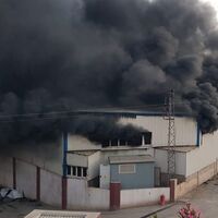 Hatay'da antrepo yangını! Kontrol altına alındı