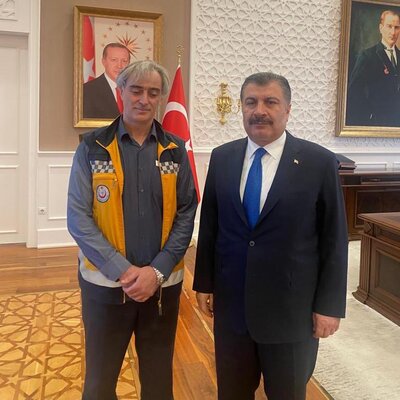 Sağlık Bakanı Koca ambulans şoförüyle görüştü