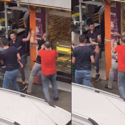 Lokanta bir anda karıştı!