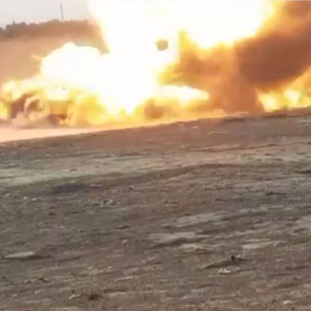 Cerablus'ta bomba yüklü kamyon imha edildi