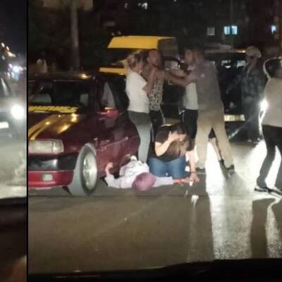 Trafik tartışmasında 'pes' dedirten anlar!