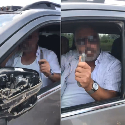 Falçatalı dehşet! Trafikte 3 kişiyi yaraladı