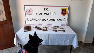 Rize'de kaçak silah operasyonu! 2 gözaltı
