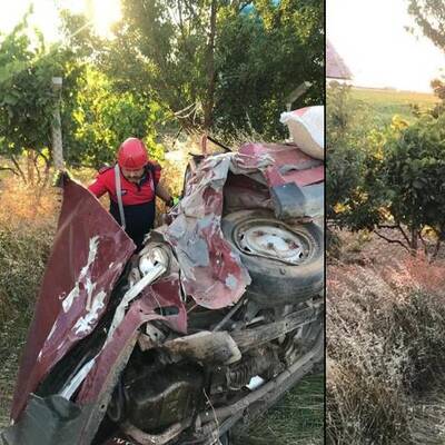 Denizli'de anne ile bebeğini ayıran feci kaza