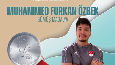 Furkan Özbek'ten gümüş madalya