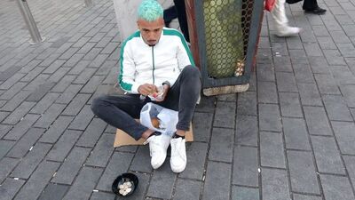 Taksim'de Monaco vatandaşı dilenci yakalandı