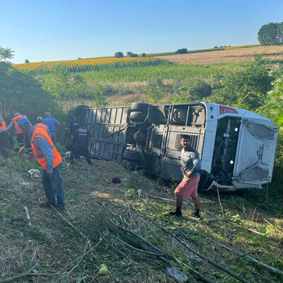 Kırklareli'nde yolcu otobüsü faciası!