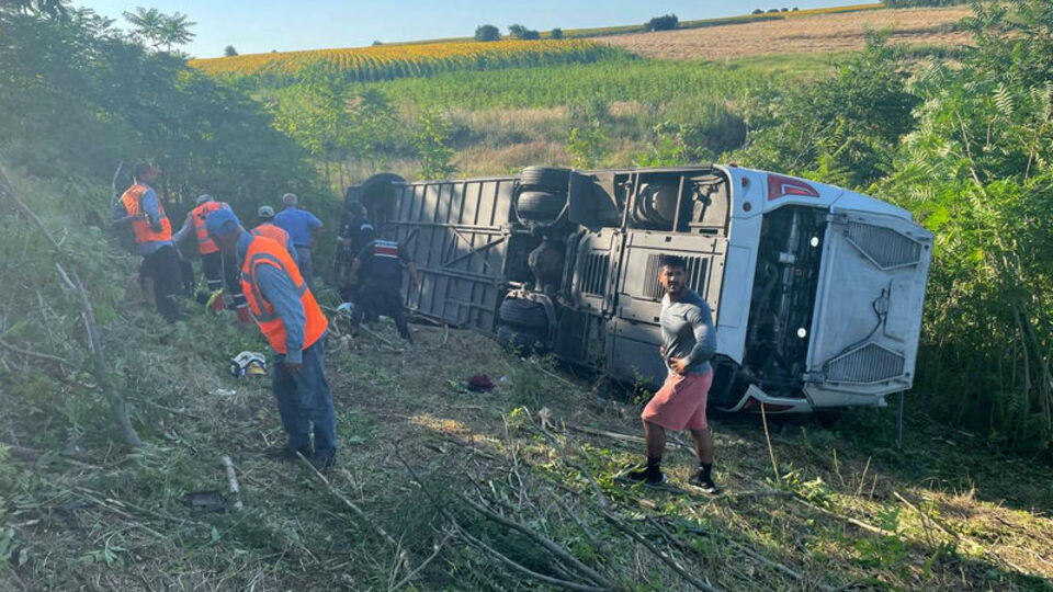 Kırklareli'nde yolcu otobüsü faciası!