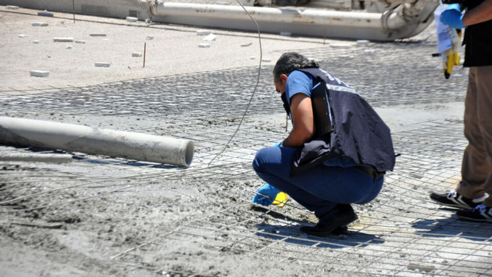 200 kiloluk boru, inşaat alanında kabusa dönüştü