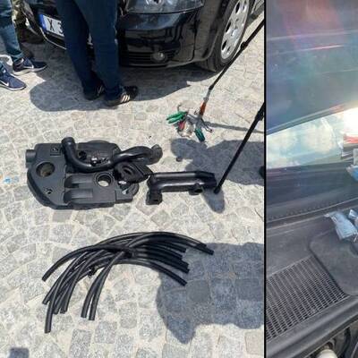 Takibe alınan yabancı plakalı lüks araçlardan çıktı