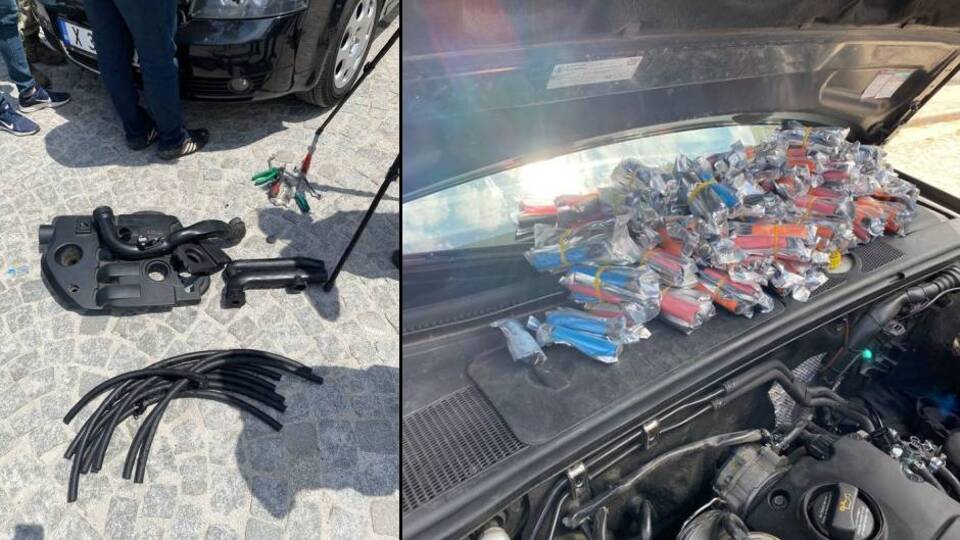 Takibe alınan yabancı plakalı lüks araçlardan çıktı