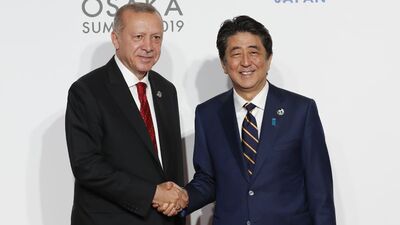 Cumhurbaşkanı Erdoğan'dan Shinzo Abe için taziye mesajı