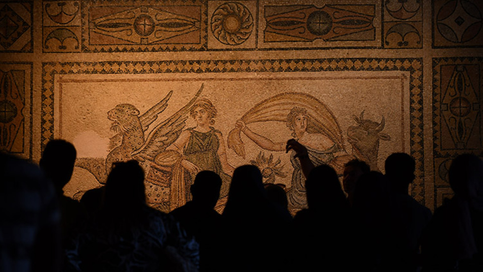 Zeugma Mozaik Müzesi'nde bayram yoğunluğu