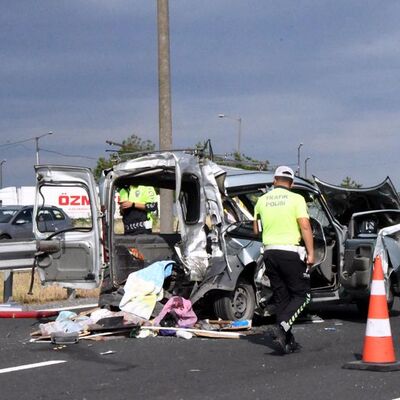 Tekirdağ'da feci kaza! 3 ölü, 5 yaralı
