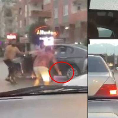 Trafikte yine bıçaklı maganda!