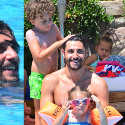 Çocuklarıyla tatilde