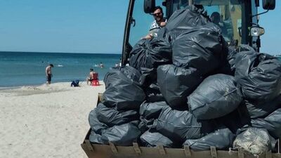 Tatilcilerden geriye 483 ton çöp kaldı