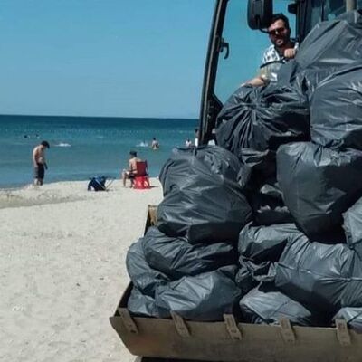 Tatilcilerden geriye 483 ton çöp kaldı