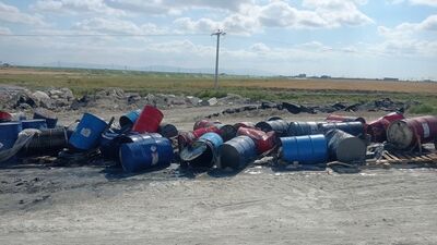Konya'da asit dolu variller dehşete yol açtı!